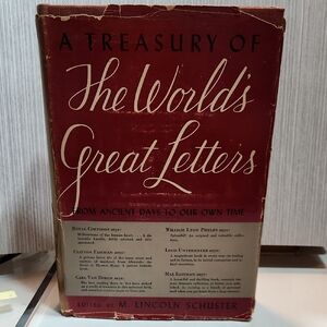A Treasury of The World's Great Letters Book 1940 With Dust Jacket